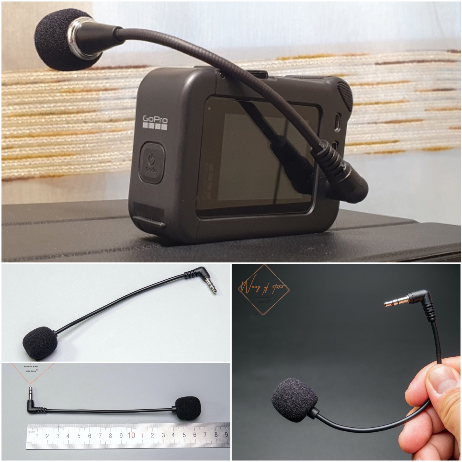 Audiophile Headphone Wired - Conector de micrófono estéreo de 3,5mm