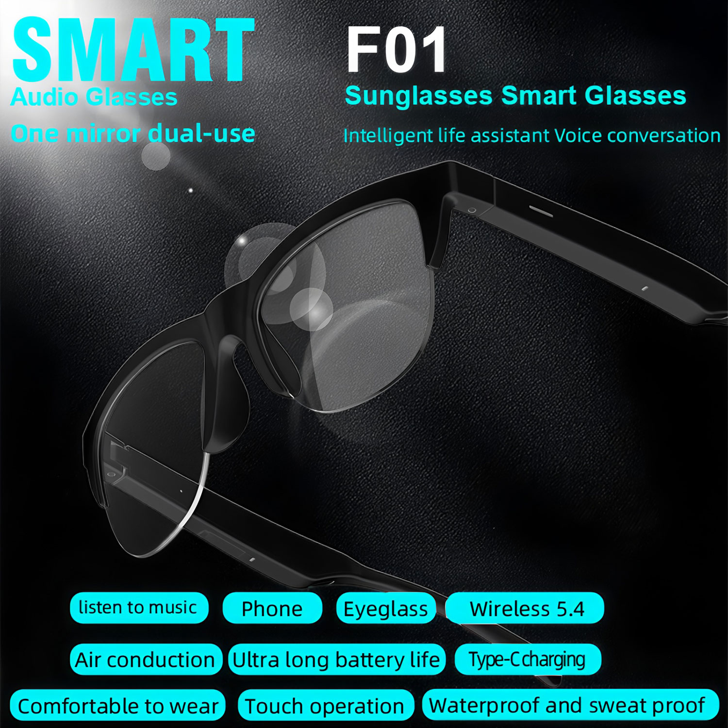 Gafas de Sol Inteligentes con  - Bluetooth Headset On Ear reseña y precio