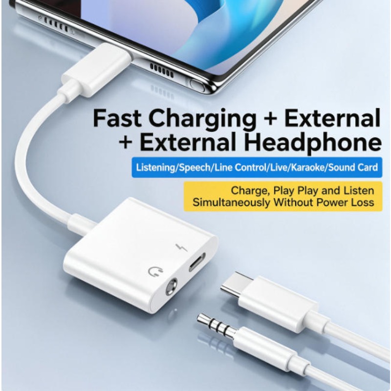 Adaptador de audio para iPhone - Earphone Splitter Jack reseña y precio